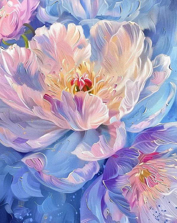 Paint by Numbers Kits Abstract Colorful Flowers