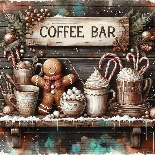 Paint by Numbers Kit Coffee Bar