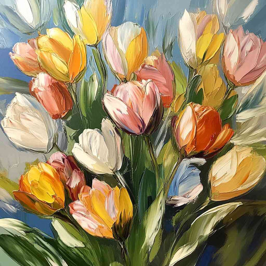 Paint by Numbers Kit Colorful Flowers