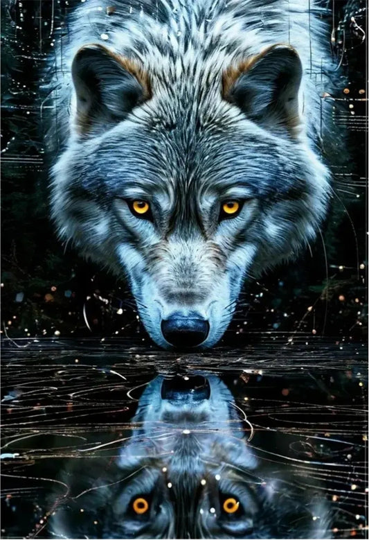 Paint by Numbers Kit Wolf