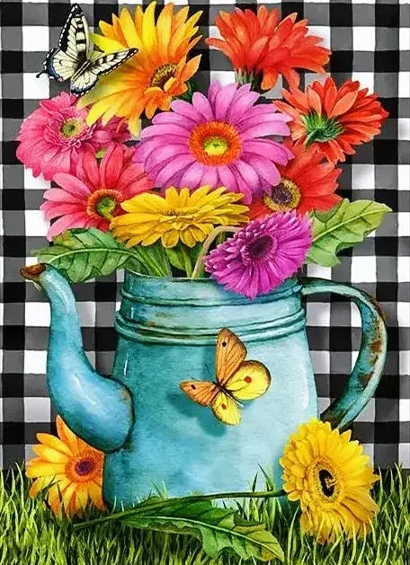 Paint by Numbers Kit Colorful Flowers