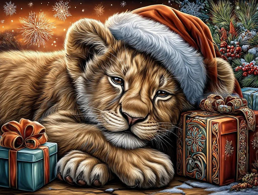 Paint by Numbers Kits Christmas Lion