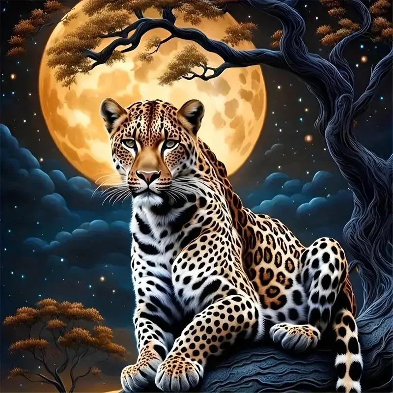 Paint by Numbers Kit The Moon and the Leopard