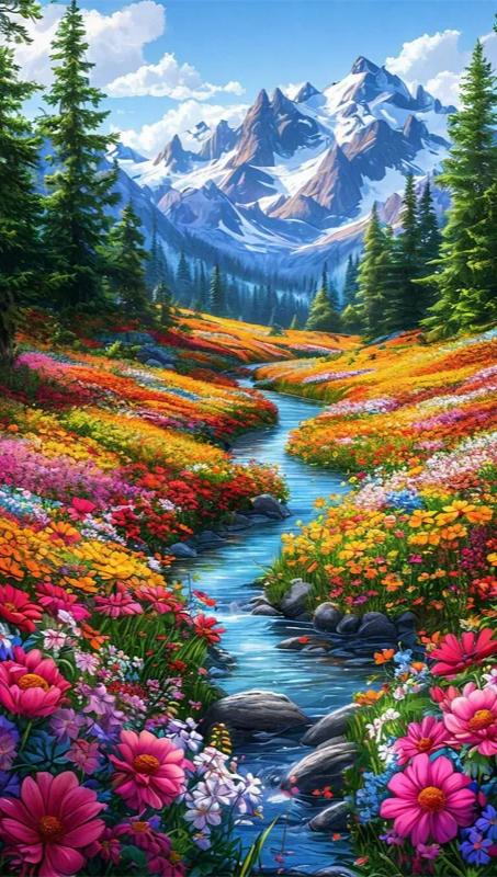 Paint by Numbers Kit Beautiful Scenery