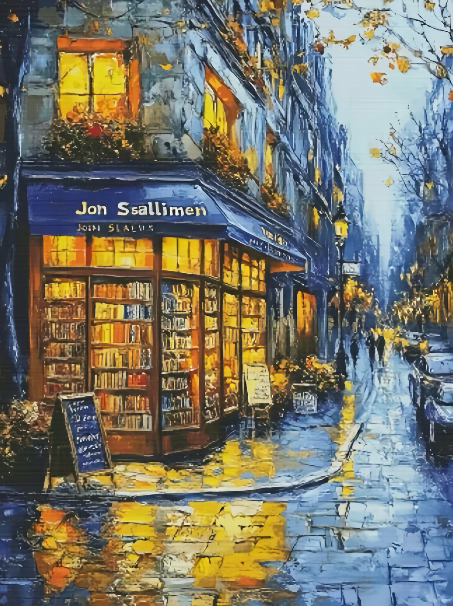 Paint by Numbers Kits Street View Bookstore