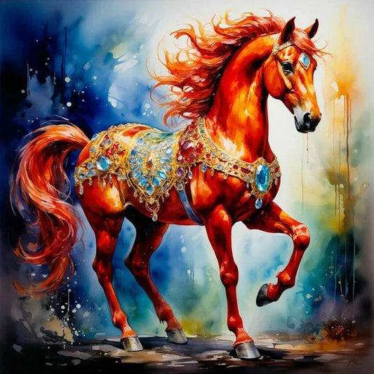 Paint by Numbers Kit Abstract Horse