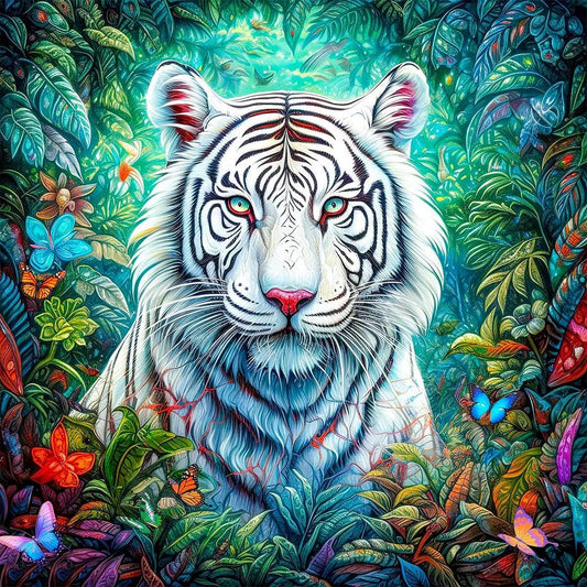 Paint by Numbers Kit White Tiger