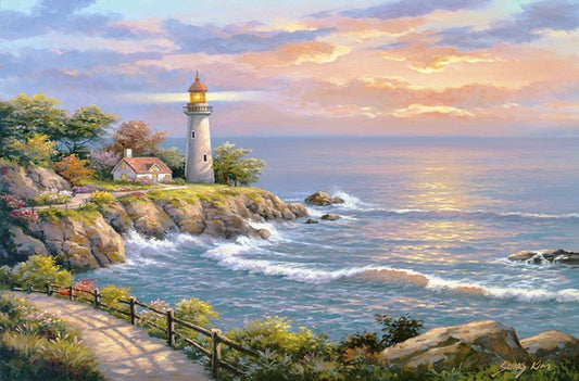 Paint by Numbers Kit Seaside Scenery