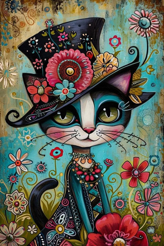 Paint by Numbers Kit Magician Cat