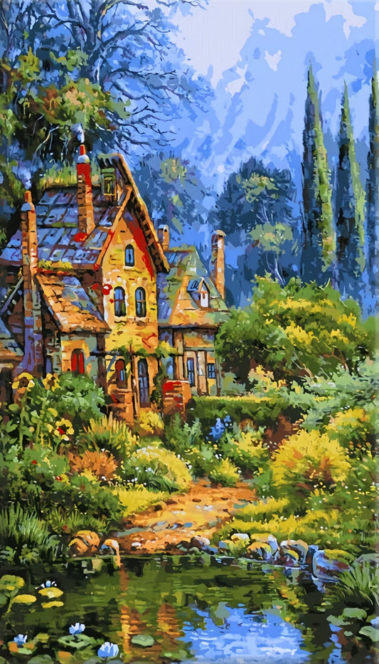 Paint by Numbers Kit Beautiful Village