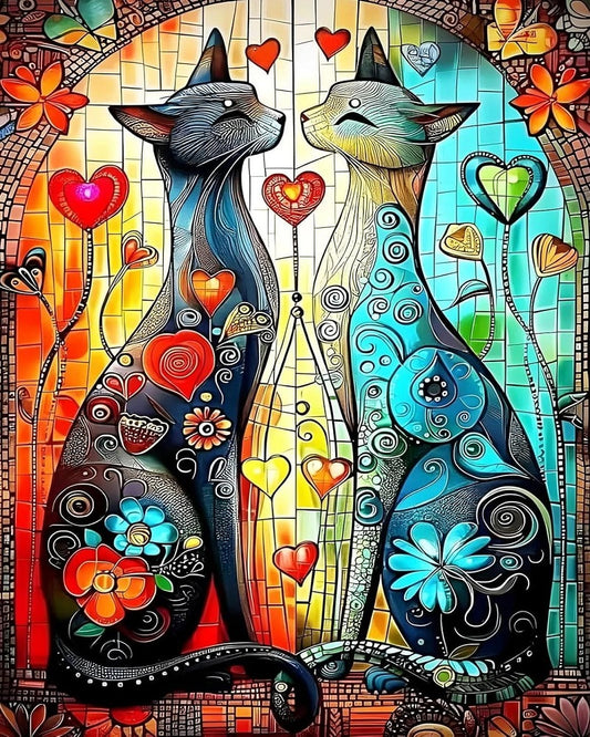 Paint by Numbers Kits Abstract Cat