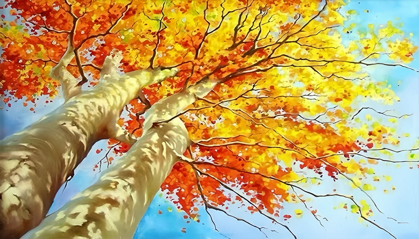Paint by Numbers Kit Autumn Tree