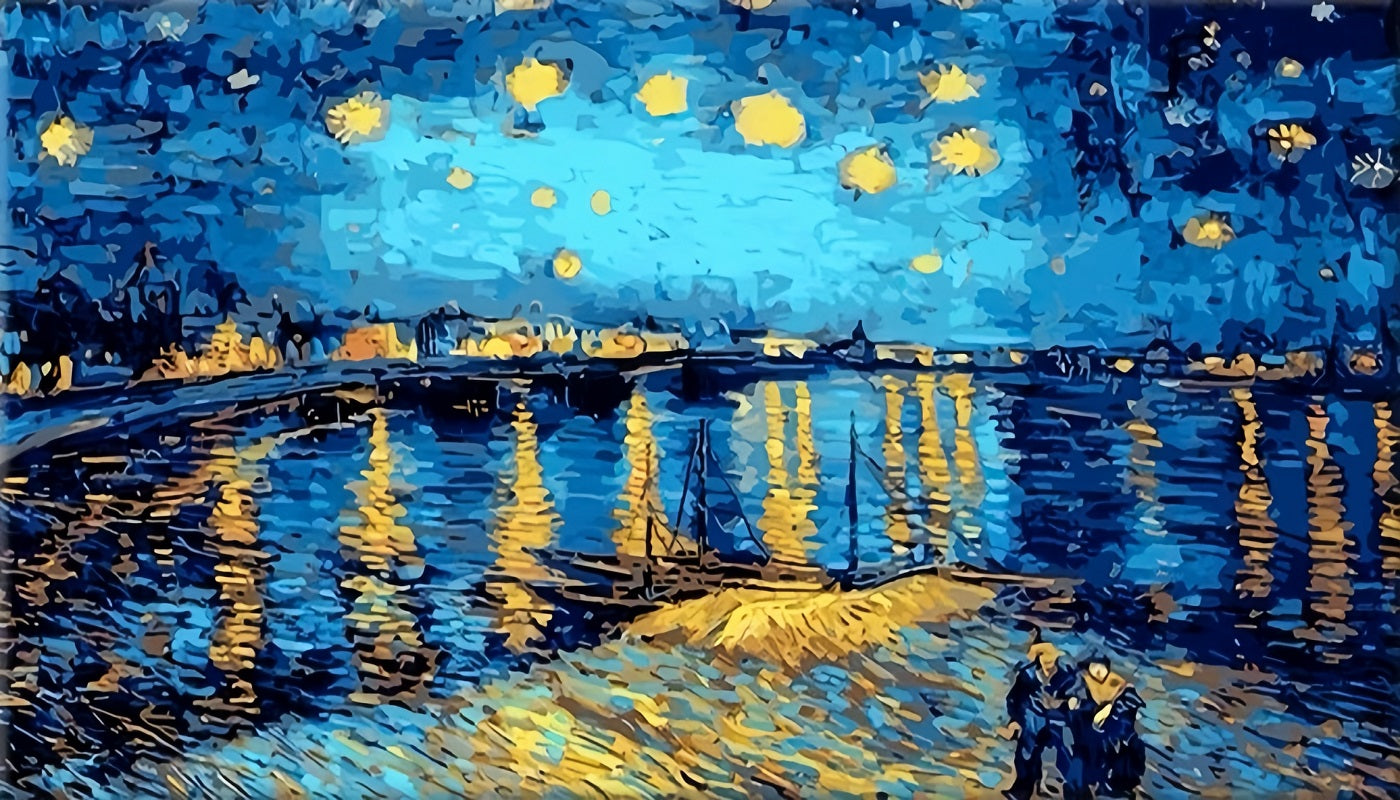 Paint by Numbers Kit Abstract Night Scene