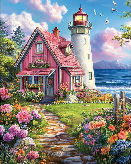 Paint by Numbers Kits Garden House