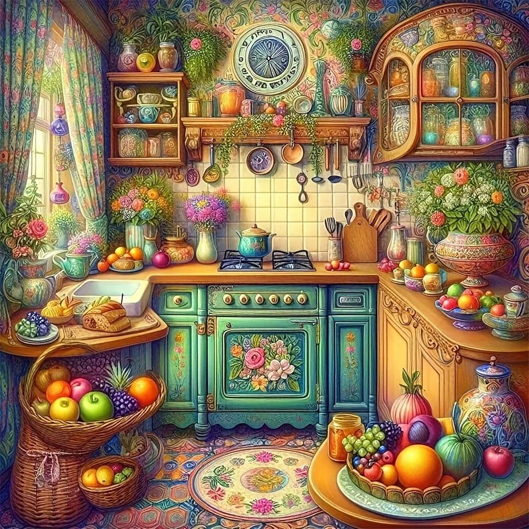 Paint by Numbers Kit Cozy Room