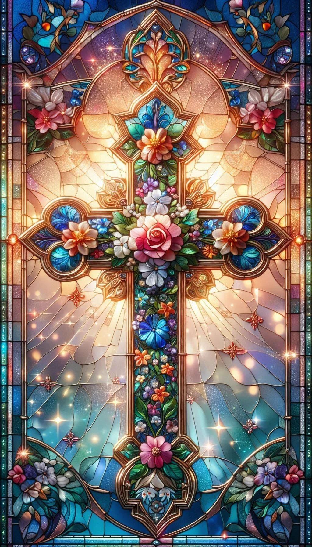 Paint by Numbers Kit Fantasy Cross