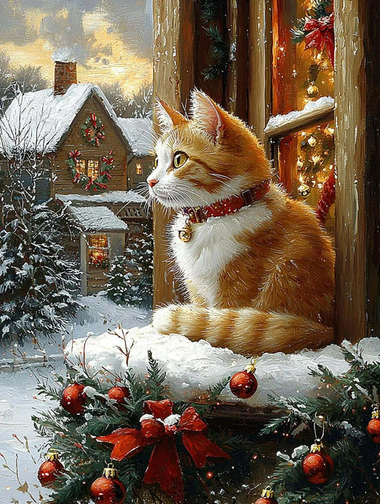 Paint by Numbers Kits Cat On The Windowsill