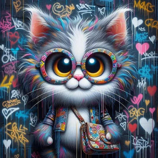Paint by Numbers Kit Cute Cartoon Cat