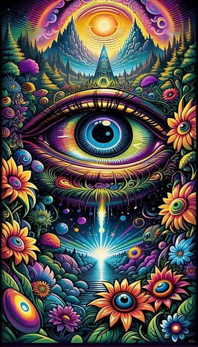 Paint by Numbers Kit Abstract Eyes