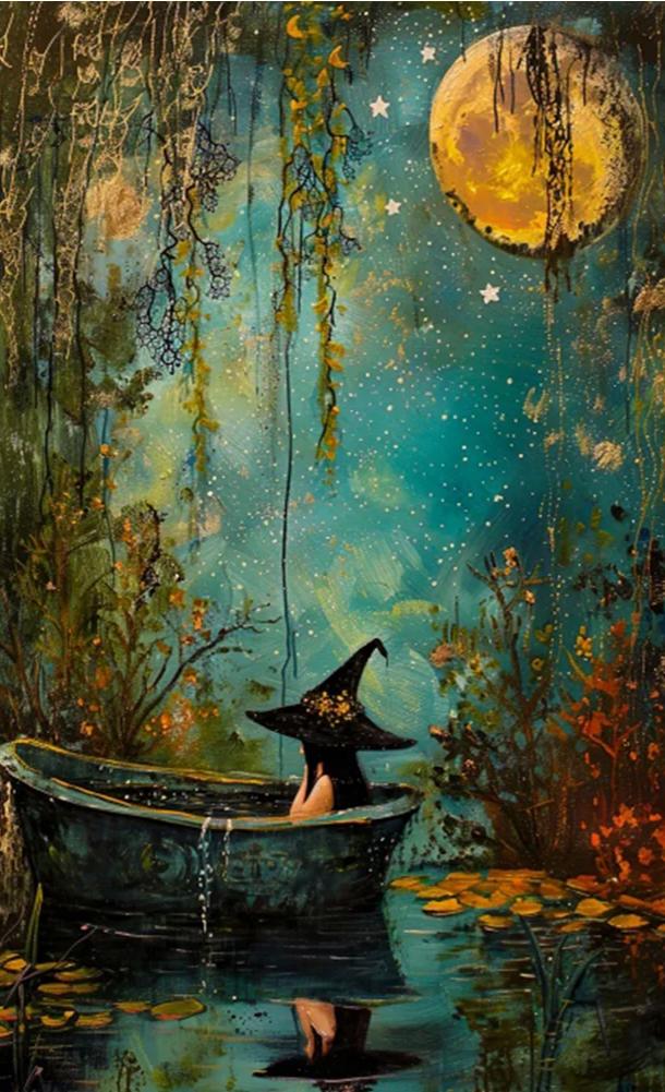 Paint by Numbers Kit The Witch in the Boat