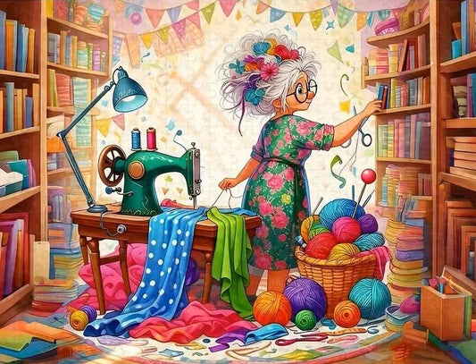 Paint by Numbers Kits Woman Loves Handicrafts