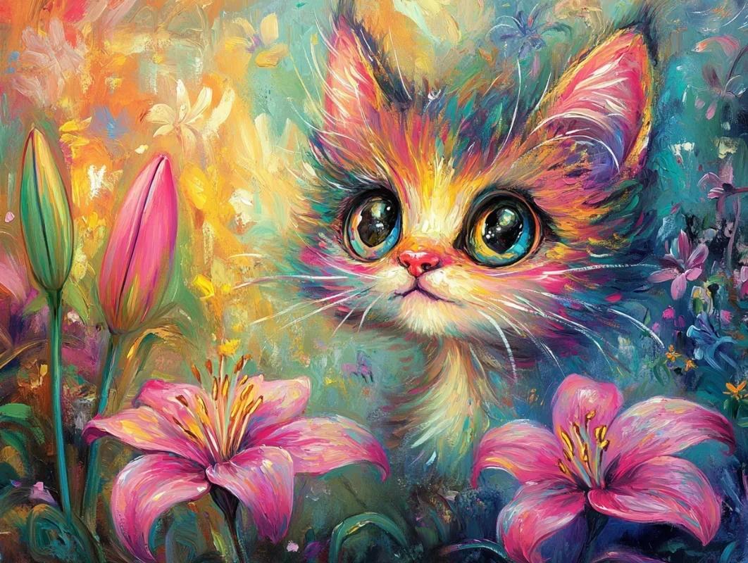 Paint by Numbers Kits Abstract Cat