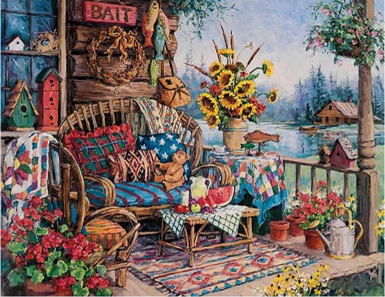 Paint by Numbers Kits Cozy Room