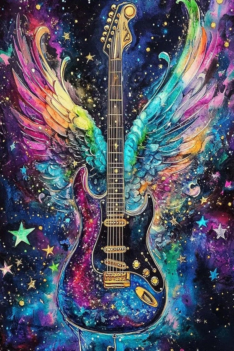 Paint by Numbers Kit Abstract Guitar