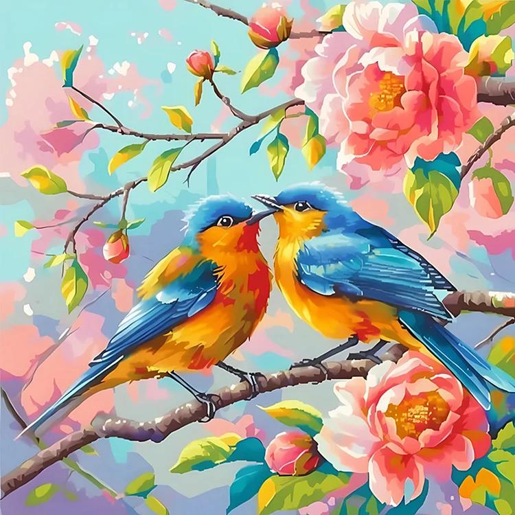 Paint by Numbers Kit Flowers And Birds