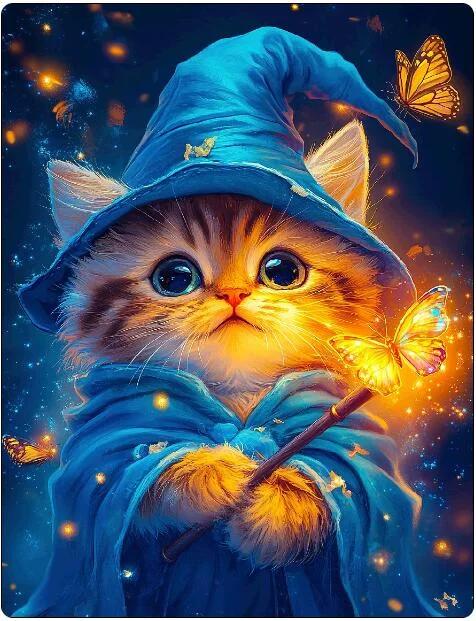Paint by Numbers Kits Magician Cat