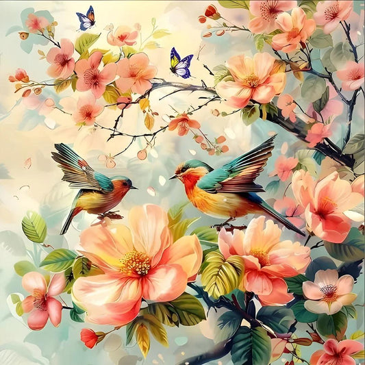 Paint by Numbers Kit Flowers And Birds