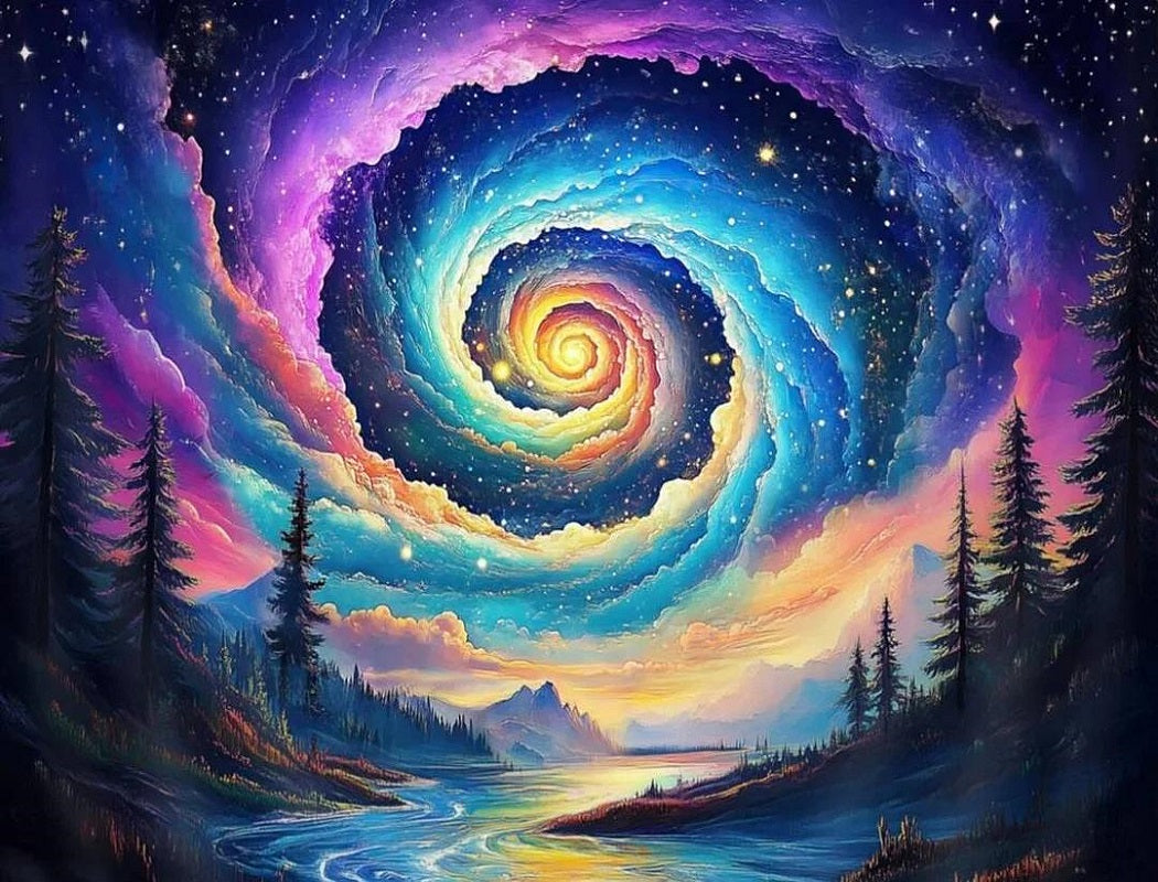 Paint by Numbers Kits Fantastic Aurora Scenery