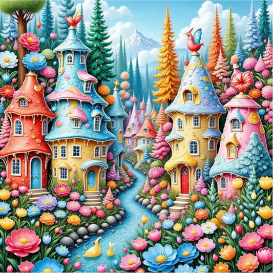 Paint by Numbers Kit Fairy Tale House
