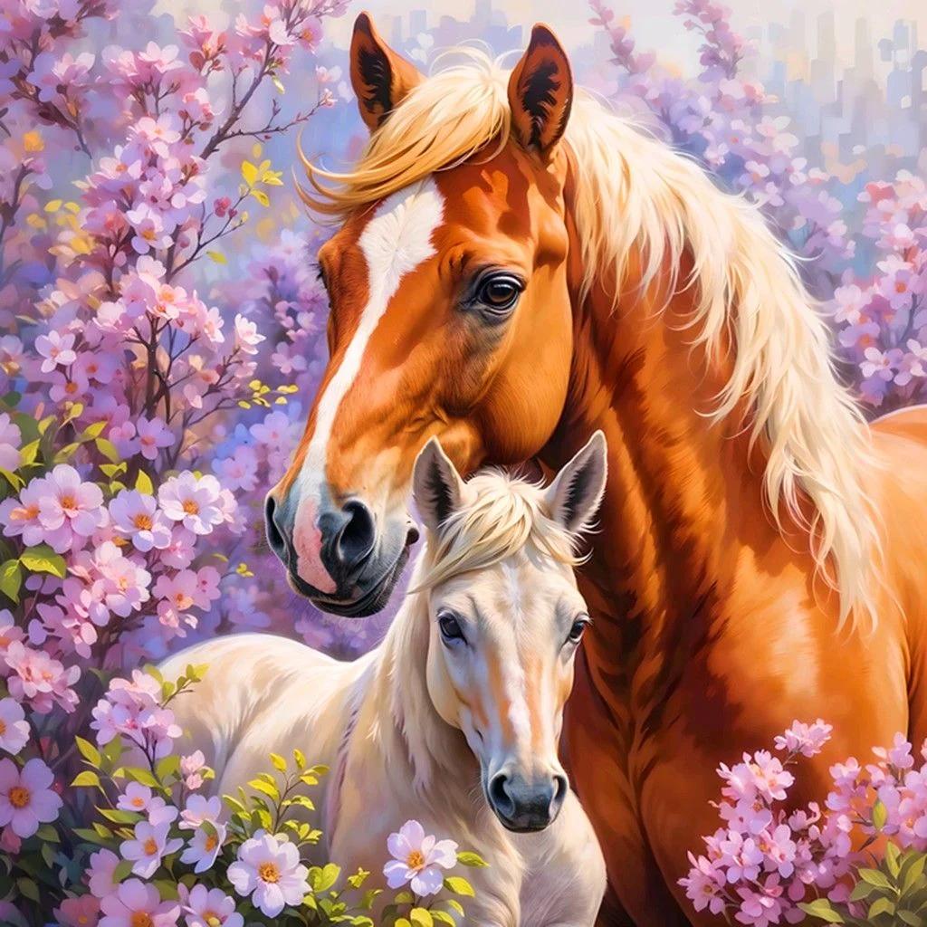 Paint by Numbers Kit Horses