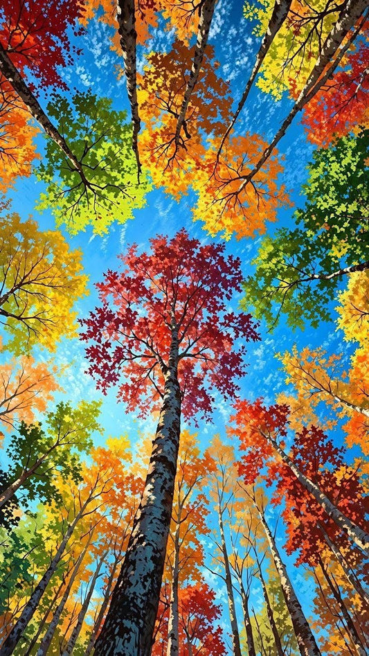 Paint by Numbers Kit Colorful Forest
