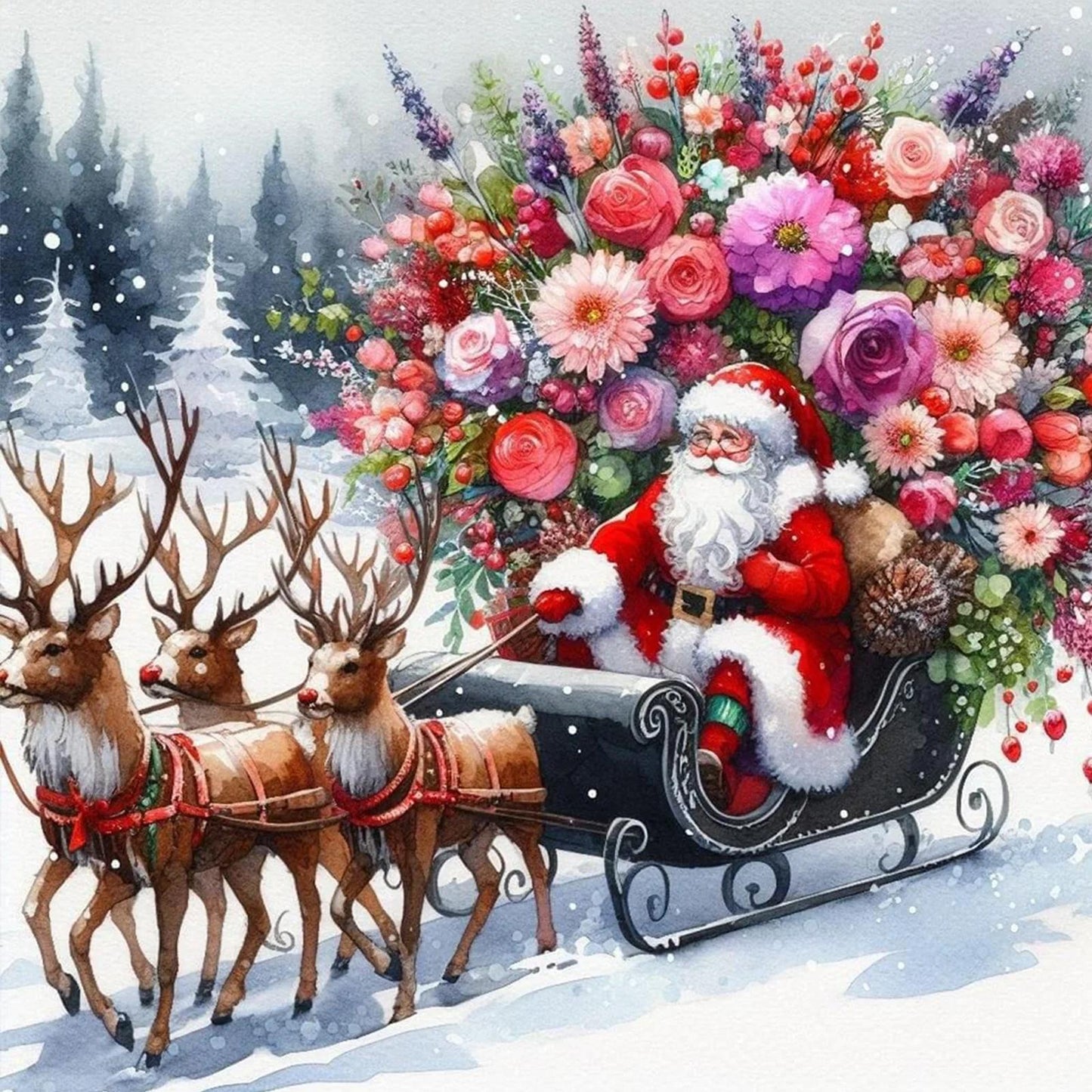Paint by Numbers Kit Santa Claus