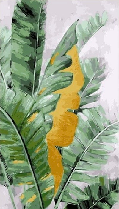 Paint by Numbers Kit Abstract Plants