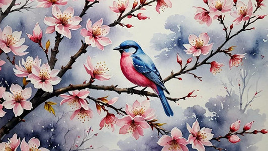 Paint by Numbers Kit Birds In The Tree