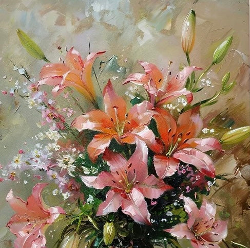 Paint by Numbers Kit Flowers