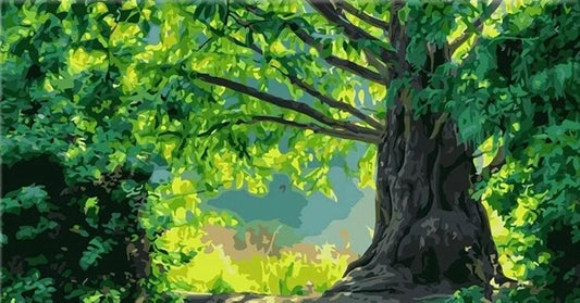 Paint by Numbers Kit Green Forest