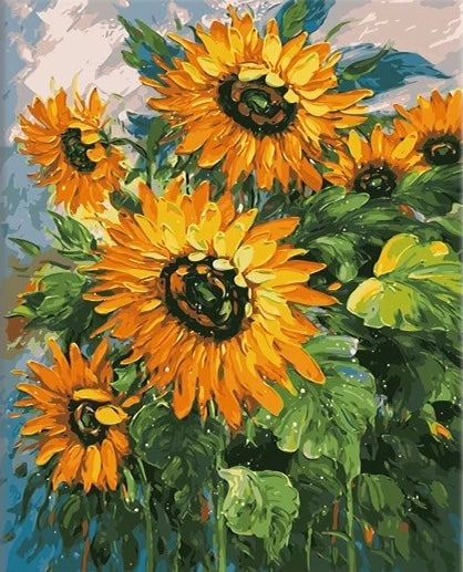 Paint by Numbers Kits Sunflower
