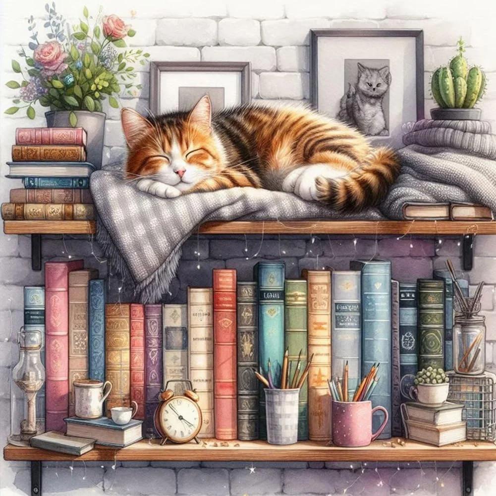 Paint by Numbers Kit Sleeping Cat