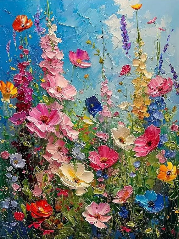 Paint by Numbers Kits Colorful Flowers