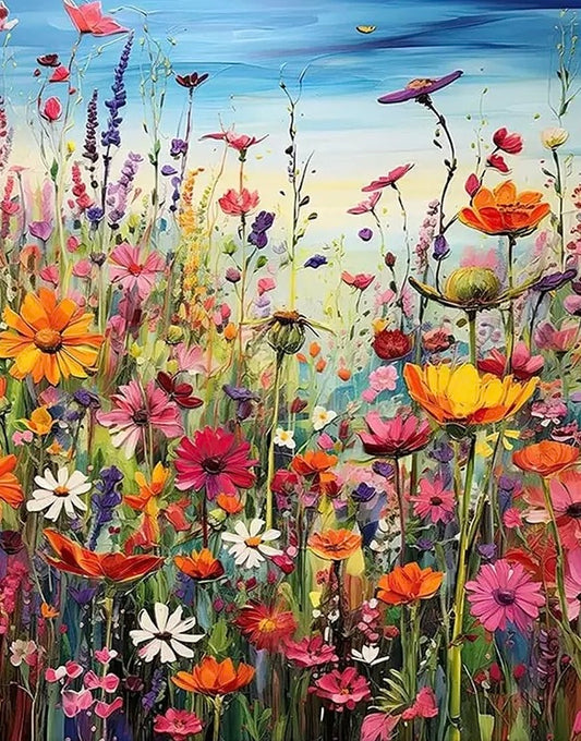 Paint by Numbers Kits Colorful Flowers