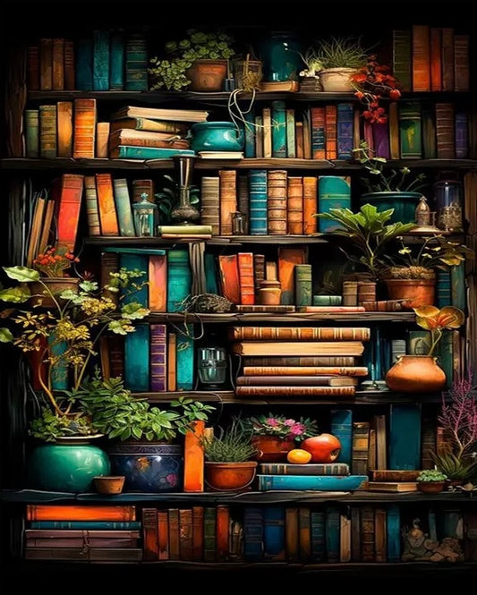 Paint by Numbers Kits Bookshelf