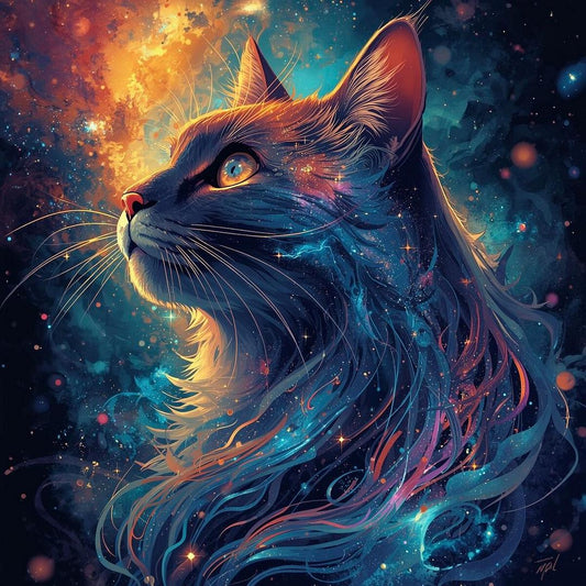 Paint by Numbers Kit Cool Cat