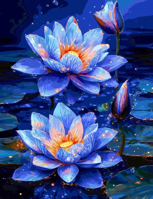 Paint by Numbers Kits Blue Lotus
