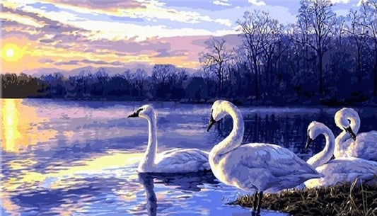 Paint by Numbers Kit The Swans