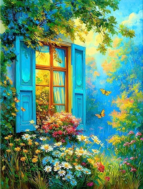 Paint by Numbers Kits View From The Window