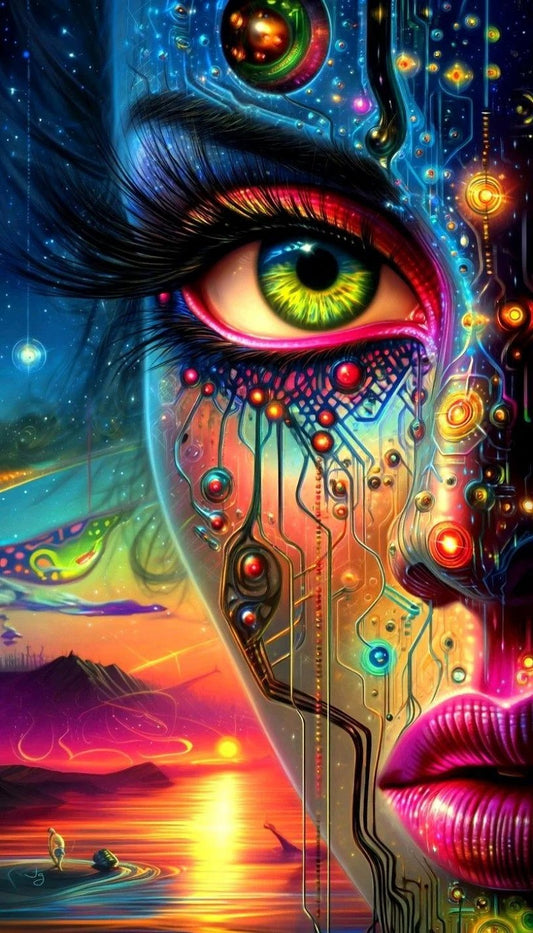 Paint by Numbers Kit Fantasy Abstract Woman